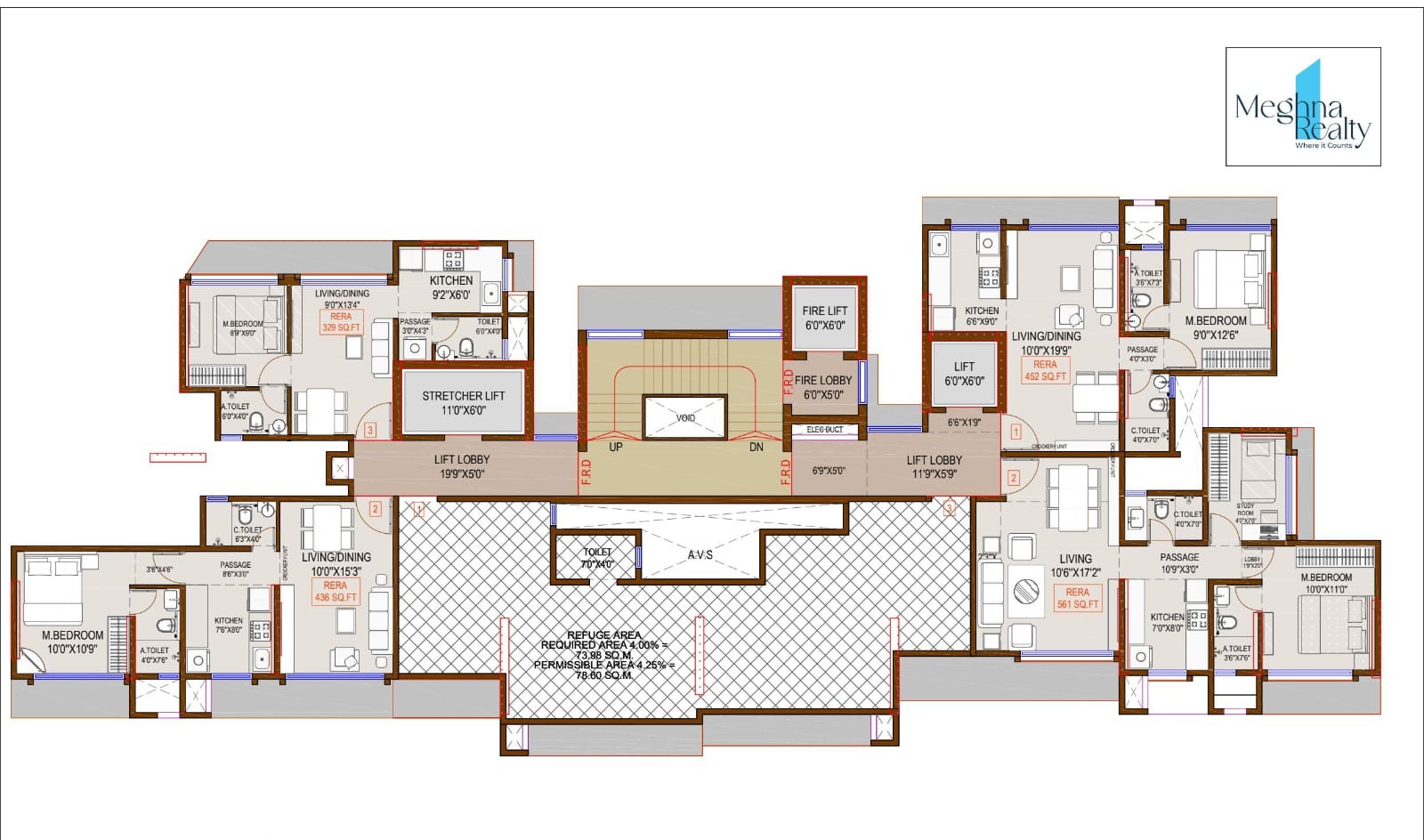 Meghna Rivaan Floor Plan